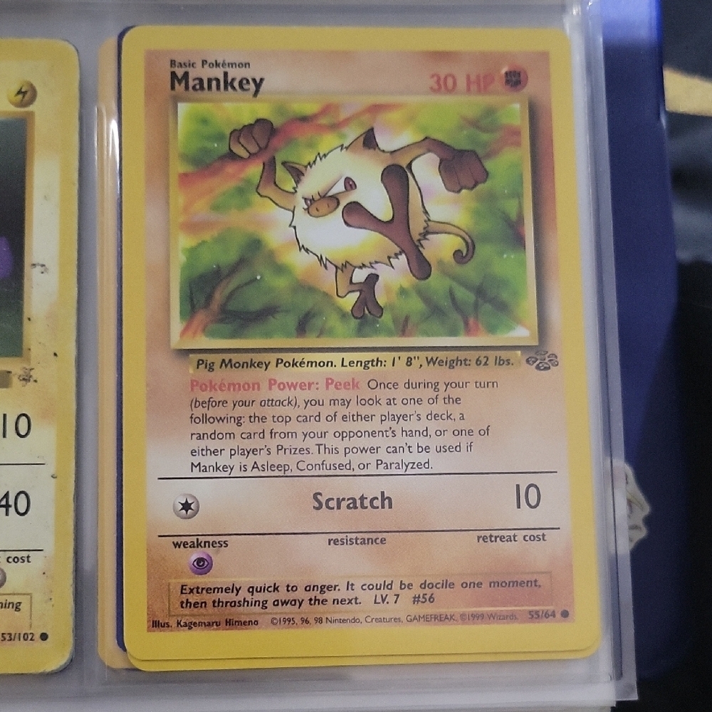 Pokemon Card Mankey
